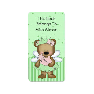 Etiqueta Rótulo do Livreto do Urso Leiteiro Verde
