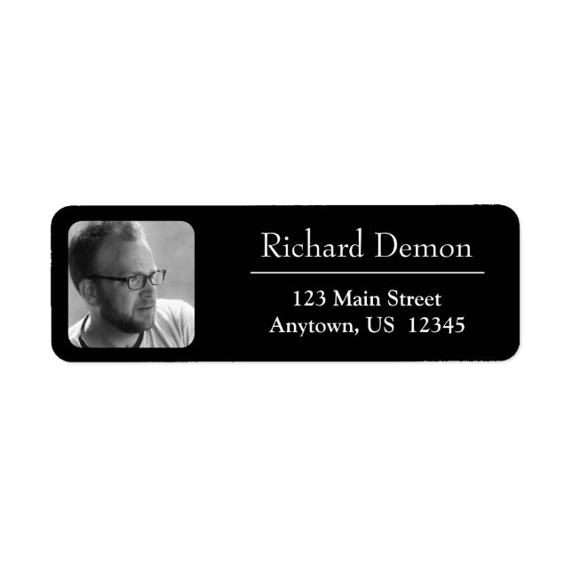 Etiqueta Rótulo do nome da foto (Frente)