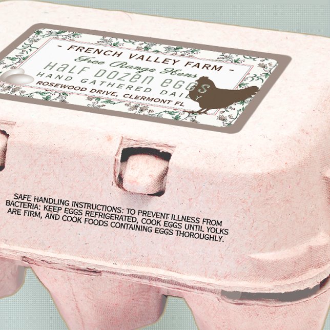 Etiqueta Rótulo do Ovo Frasco com Caneta e Ovos (Criador carregado)