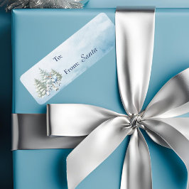 Etiqueta Rótulo do Presente de Natal para Animais da Flores