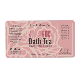 Etiqueta Rótulo do produto Rosa Coral, cor-de-rosa, cor-de-