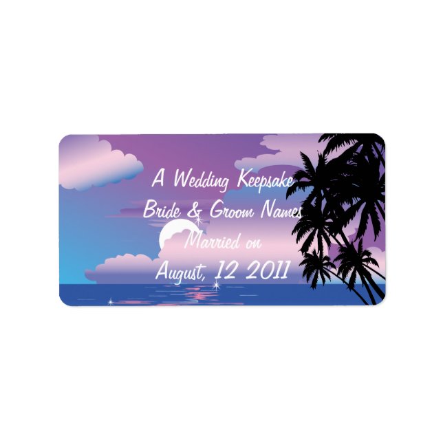 Etiqueta Rótulo Do Tubo De Balão De Lip De Casamento (Frente)