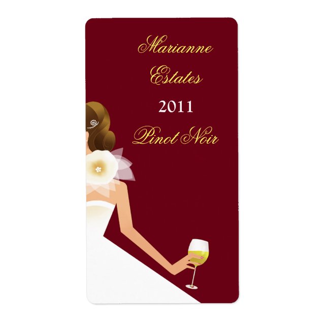 Etiqueta Rótulo do vinho (Frente)