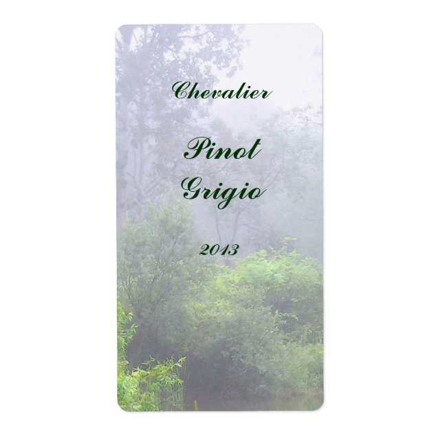 Etiqueta Rótulo do Vinho da Manhã (Frente)