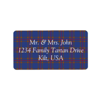 Etiqueta Rótulo Elliot Tartan