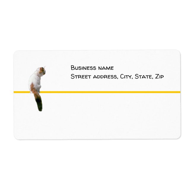 Etiqueta Rótulo - envio - Ver Gato (Frente)