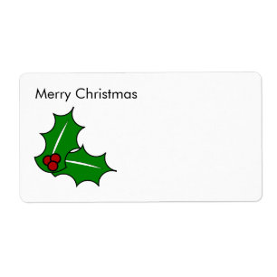 Etiqueta Rótulo Feliz de Natal