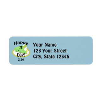 Etiqueta Rótulo Feliz do Dia Pi