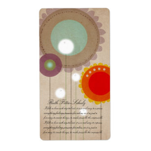 Etiqueta Rótulo Flora