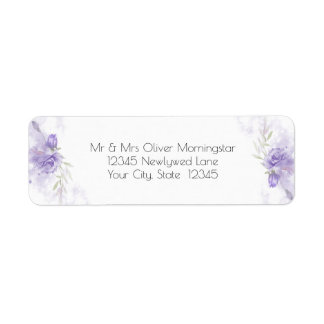 Etiqueta Rótulo Floral Rosa violeta violeta russa