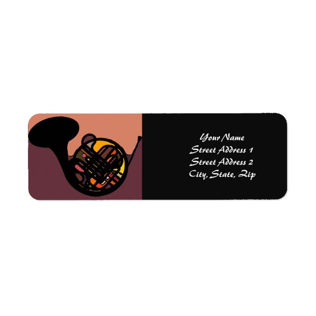 Etiqueta Rótulo francês da buzina (Frente)