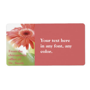 Etiqueta Rótulo Gerbena Rosa