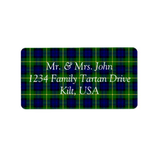 Etiqueta Rótulo Gordon Tartan