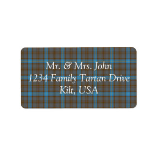 Etiqueta Rótulo Hanna Tartan