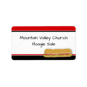 Etiqueta Rótulo Hoagie do Hoagie Sale