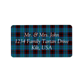 Etiqueta Rótulo Home Tartan