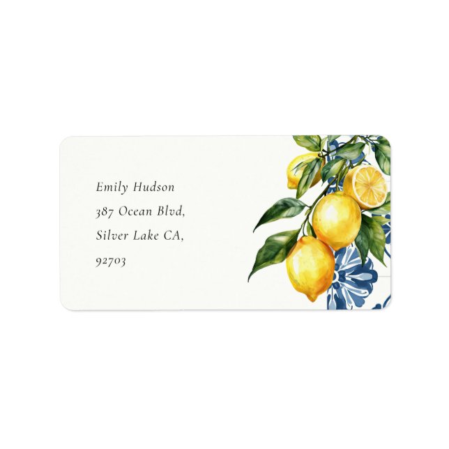 Etiqueta Rótulo italiano Costa Amalfi Positano (Frente)