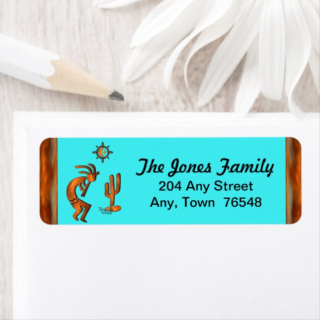 Etiqueta Rótulo Kokopelli Sudoeste (Insitu)