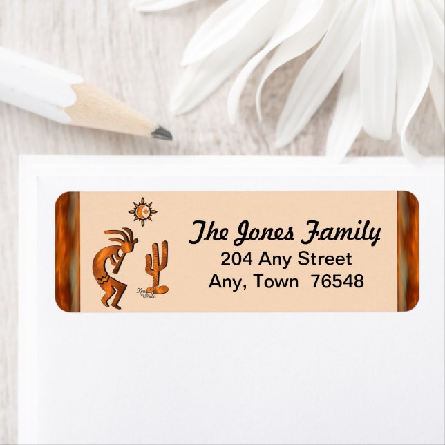 Etiqueta Rótulo Kokopelli Sudoeste (Insitu)