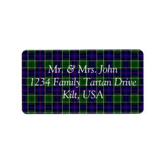Etiqueta Rótulo Leslie Tartan