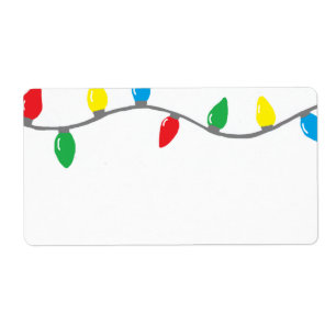 Etiqueta Rótulo "Luzes de Natal"