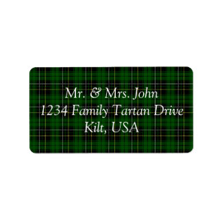 Etiqueta Rótulo MacAlpino Tartan