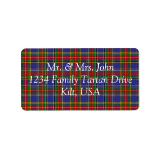 Etiqueta Rótulo MacBeth Tartan