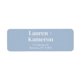 Etiqueta Rótulo Mínimo Elegante de Retorno de Casamento Mod