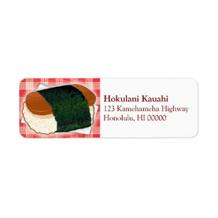 Etiqueta Rótulo Musubi Havaiano