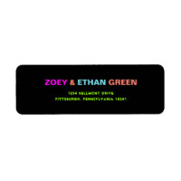 Rótulo PixDezines Neon Colors B'nai Mitzvah