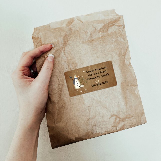 Etiqueta Rótulo Primitivo de Neve (Criador carregado)