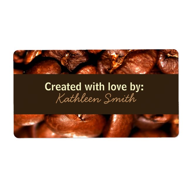 Etiqueta Rótulo Receita/Goodies do Coffeebeans (Frente)