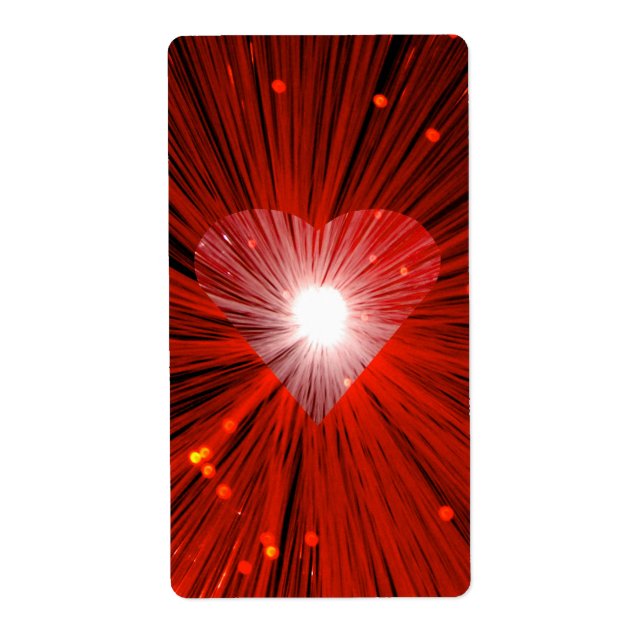 Etiqueta Rótulo Red Heart (Frente)