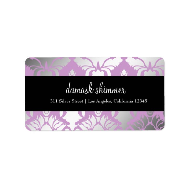 Etiqueta Rótulo Roxo Shimmer 311-Damask (Frente)