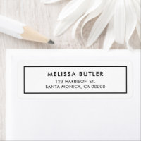 Rótulo Simples Moderno Minimalista