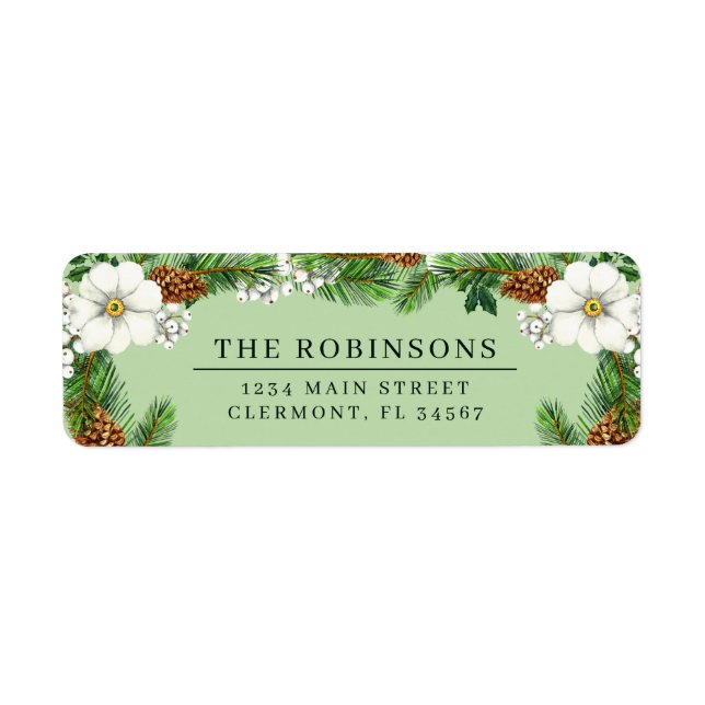 Etiqueta Rótulo Sprugs e Berries de inverno (Frente)