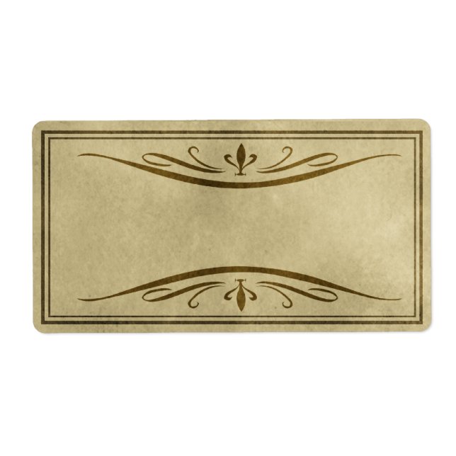 Etiqueta Rótulos Apothecary Flourados (Frente)