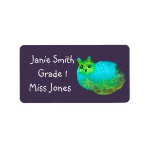 Etiqueta Rótulos bonitinhos de livro de nomes para gatos d