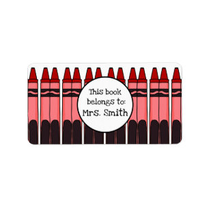 Etiqueta Rótulos Crayon Personalizados