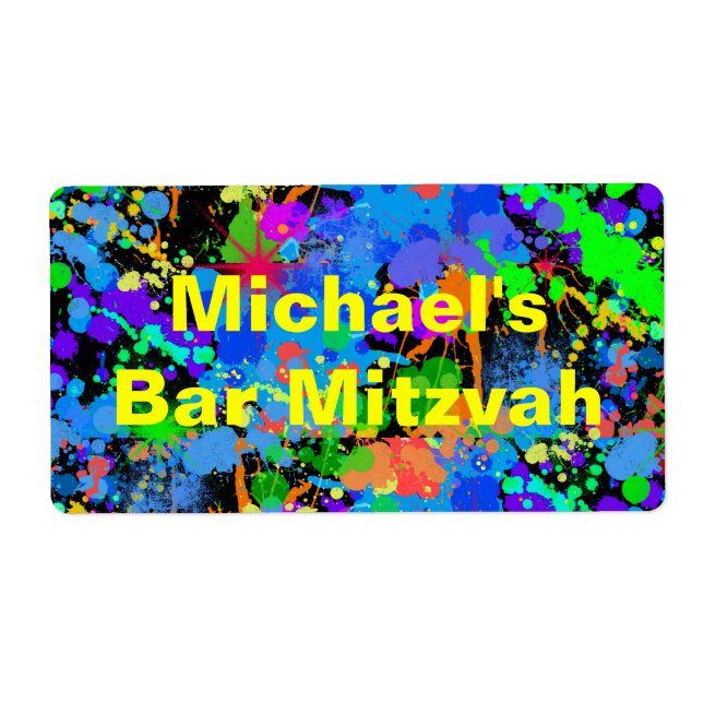 Etiqueta Rótulos de Água de Neve Divertida (Frente)