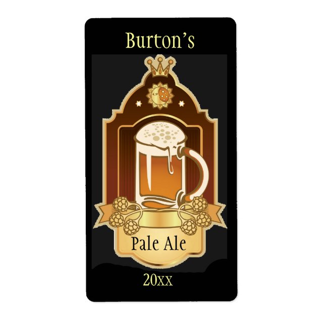Etiqueta Rótulos de Cerveja Criada em Casa (Frente)