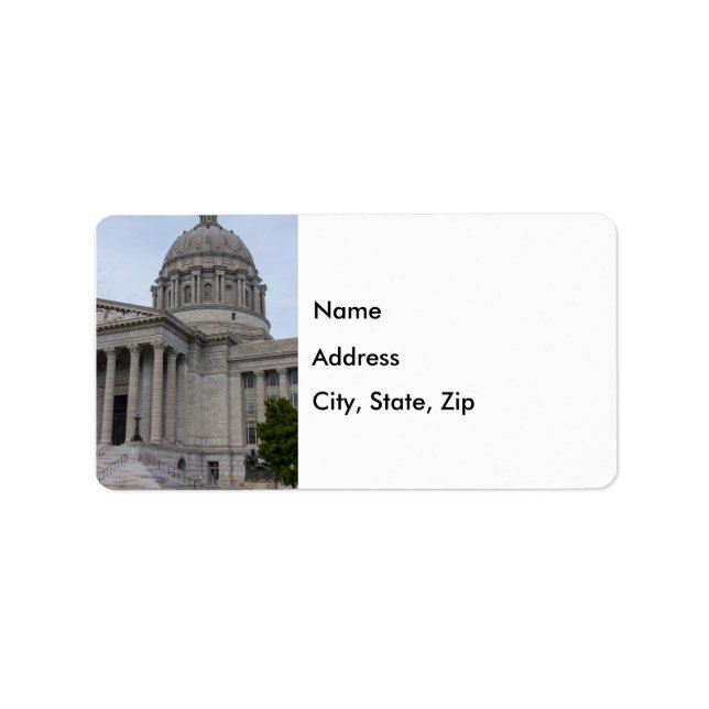 Etiqueta Rótulos de Endereço Capitol do Missouri (Frente)