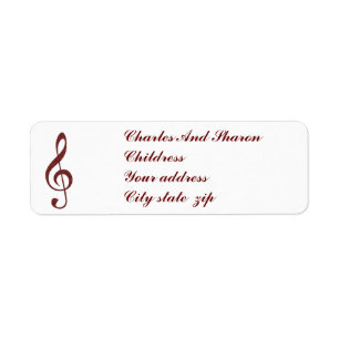 ETIQUETA RÓTULOS DE ENDEREÇO CLEF-RETURN TREBLE