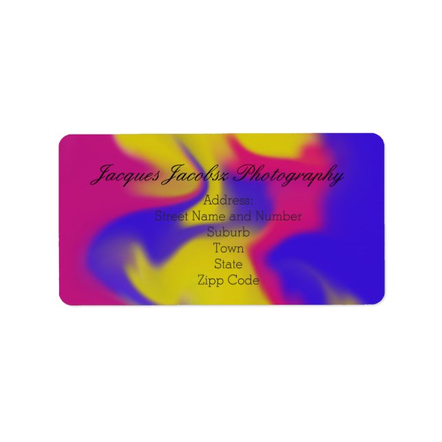 Etiqueta Rótulos de Endereço com Estilo de Estilo de Coleto (Frente)