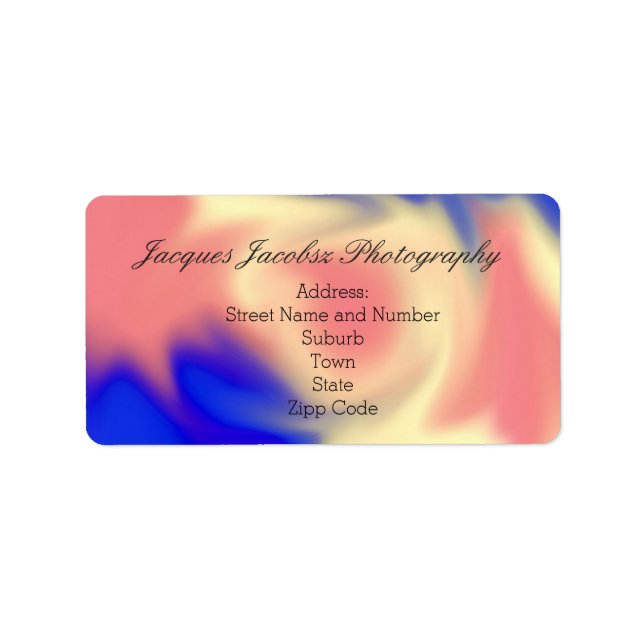 Etiqueta Rótulos de Endereço com Estilo de Estilo de Coleto (Frente)