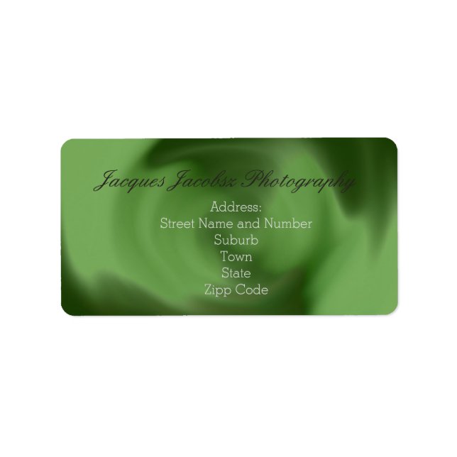 Etiqueta Rótulos de Endereço com Estilo de Estilo de Coleto (Frente)