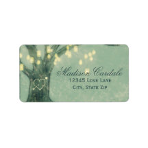 Rótulos de Endereço da Árvore de Carvalho Rústico 