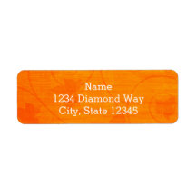 Rótulos de Endereço de Ação de Graças de Folhas de