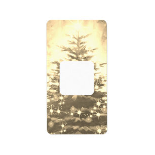 ETIQUETA RÓTULOS DE ENDEREÇO DE ÁRVORE DE NATAL ART&DESIGN