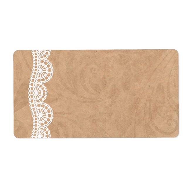 Etiqueta Rótulos de Endereço de Casamento Imprimível do Loc (Frente)